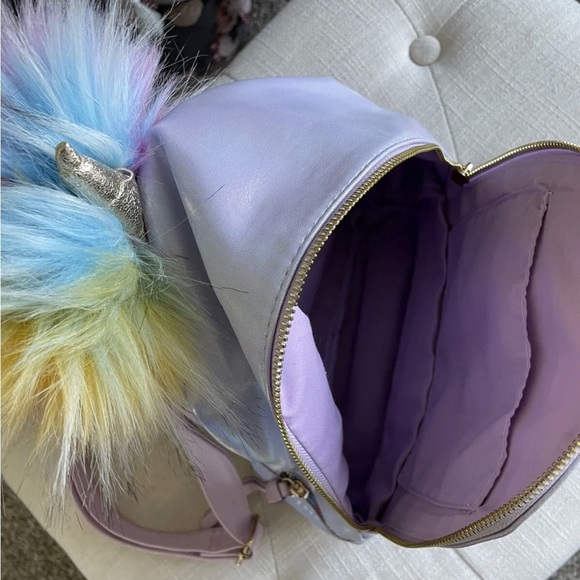 SOLD - New Under One Sky Rainbow Unicorn Small Backpack - Picture 6 of 6
